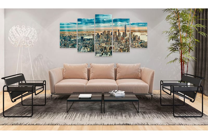 Taulu akryylillä Ny Dream City 100x50 - Artgeist sp. z o. o. - Sisustustuotteet - Taulu & taide