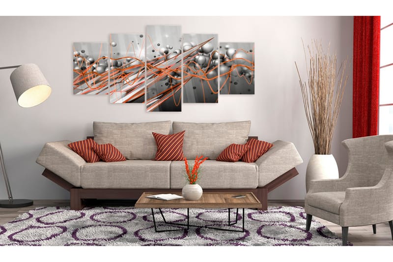 Taulu akryylillä Orange Stream 200x100 - Artgeist sp. z o. o. - Sisustustuotteet - Taulu & taide