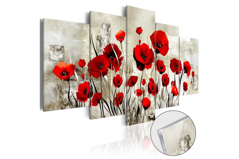Taulu akryylillä Scarlet Field 100x50, Artgeist sp. z o. o.