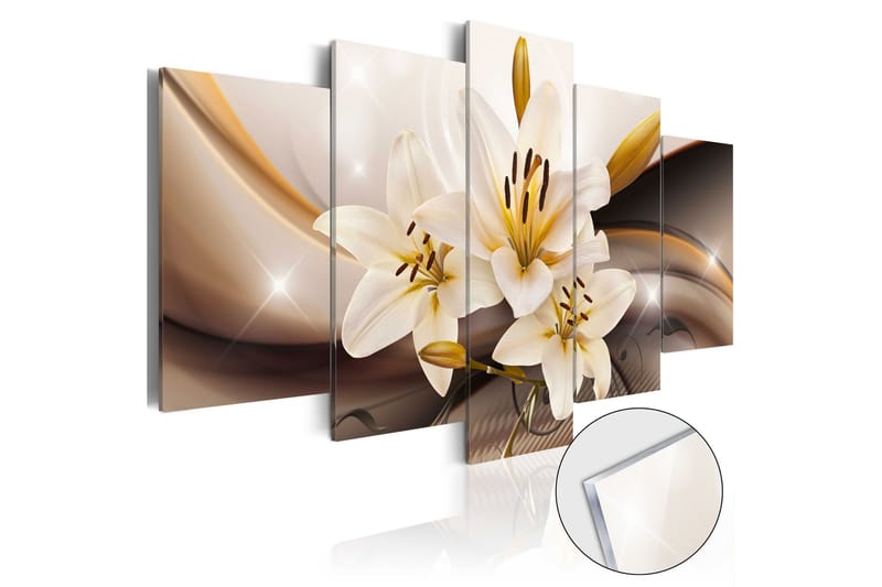 Taulu akryylillä Shiny Lily 100x50 - Artgeist sp. z o. o. - Sisustustuotteet - Taulu & taide