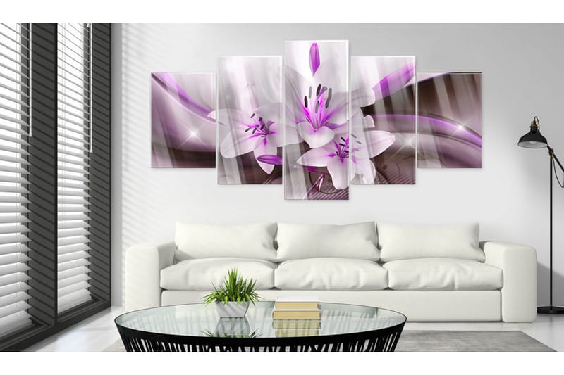 Taulu akryylillä Violet Desert Lily 100x50 - Artgeist sp. z o. o. - Sisustustuotteet - Taulu & taide
