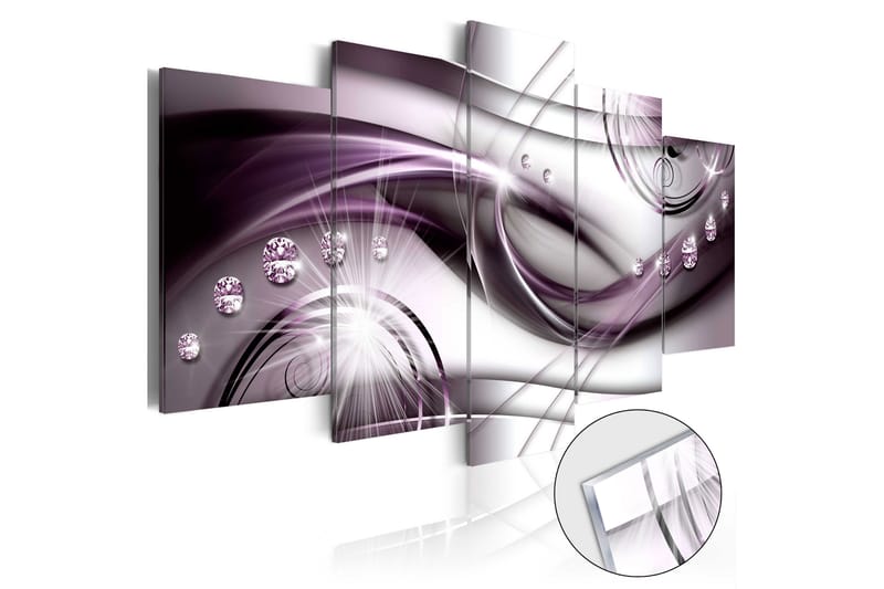 Taulu akryylillä Violet Glow 100x50 - Artgeist sp. z o. o. - Sisustustuotteet - Taulu & taide