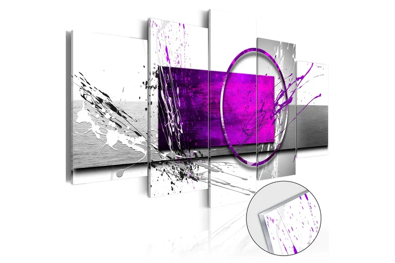 Taulu akryylillä Purple Expression 100x50, Artgeist sp. z o. o.