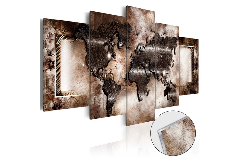 Taulu akryylillä Platinum Map 100x50, Artgeist sp. z o. o.