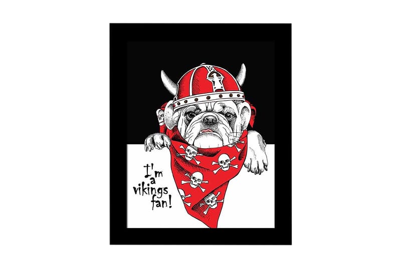 Taulu Animal kehyksellä Monivärinen, 23,5x28,5 cm