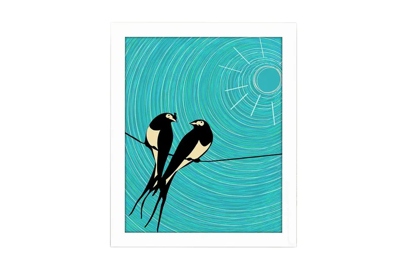 Taulu Animal kehyksellä Monivärinen, 23,5x28,5 cm