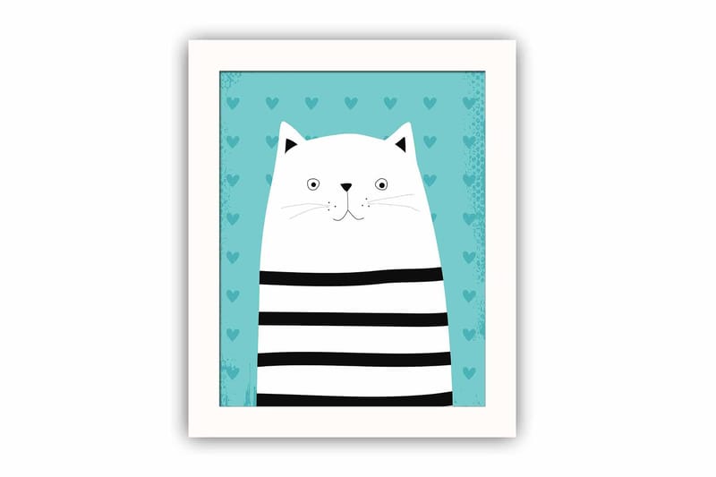 Taulu Animal kehyksellä Monivärinen - 23,5x28,5 cm - Sisustustuotteet - Taulu & taide