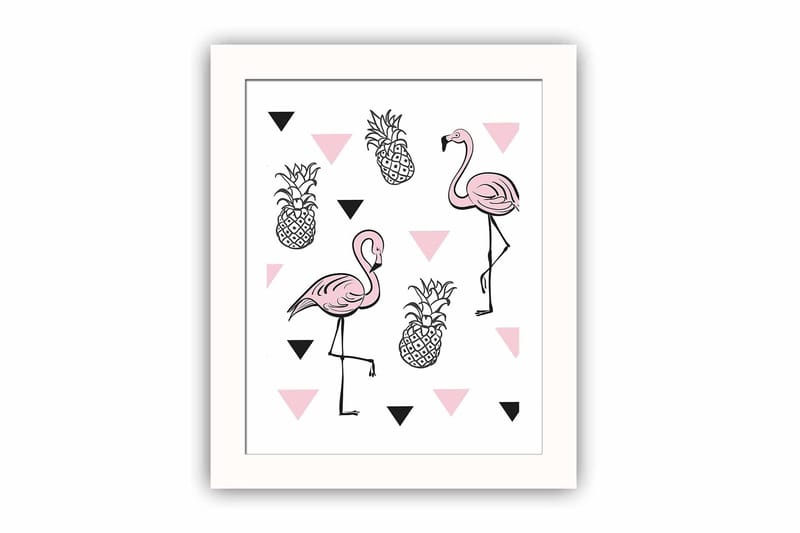 Taulu Animal kehyksellä Monivärinen - 23,5x28,5 cm - Sisustustuotteet - Taulu & taide