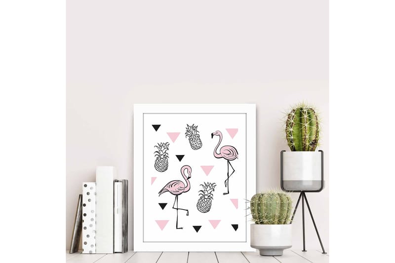 Taulu Animal kehyksellä Monivärinen - 23,5x28,5 cm - Sisustustuotteet - Taulu & taide