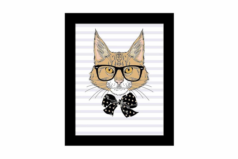 Taulu Animal kehyksellä Monivärinen - 23,5x28,5 cm - Sisustustuotteet - Taulu & taide
