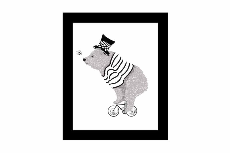 Taulu Animal kehyksellä Monivärinen - 23,5x28,5 cm - Sisustustuotteet - Taulu & taide