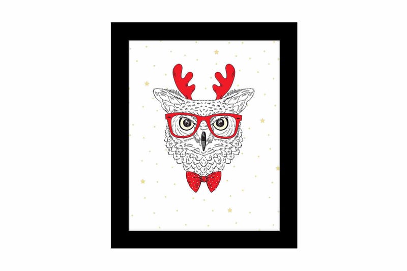 Taulu Animal kehyksellä Monivärinen - 23,5x28,5 cm - Sisustustuotteet - Taulu & taide