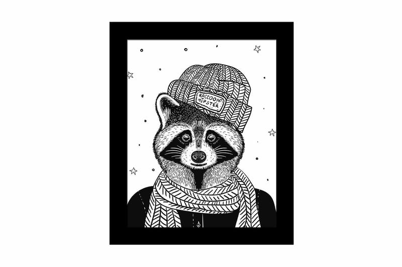 Taulu Animal kehyksellä Monivärinen - 23,5x28,5 cm - Sisustustuotteet - Taulu & taide