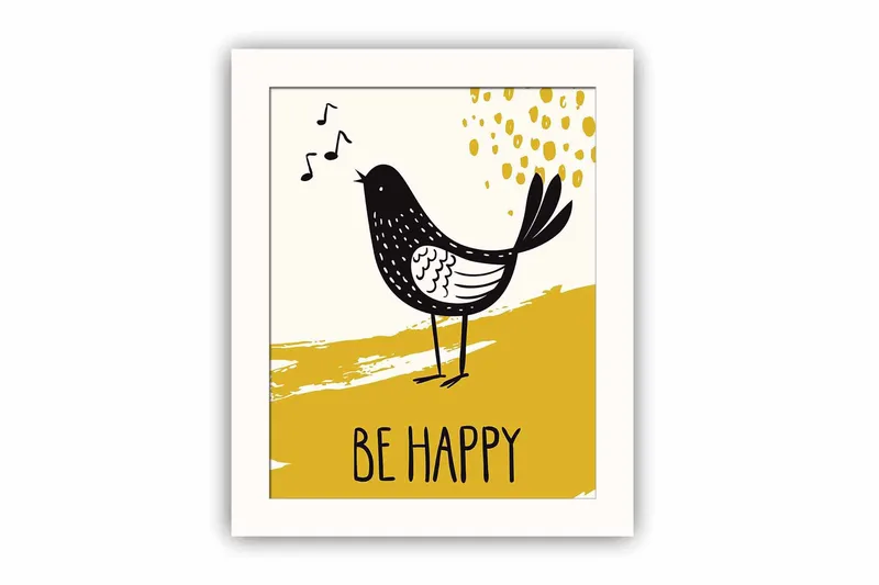 Taulu Animal kehyksellä Monivärinen - 23,5x28,5 cm - Sisustustuotteet - Taulu & taide