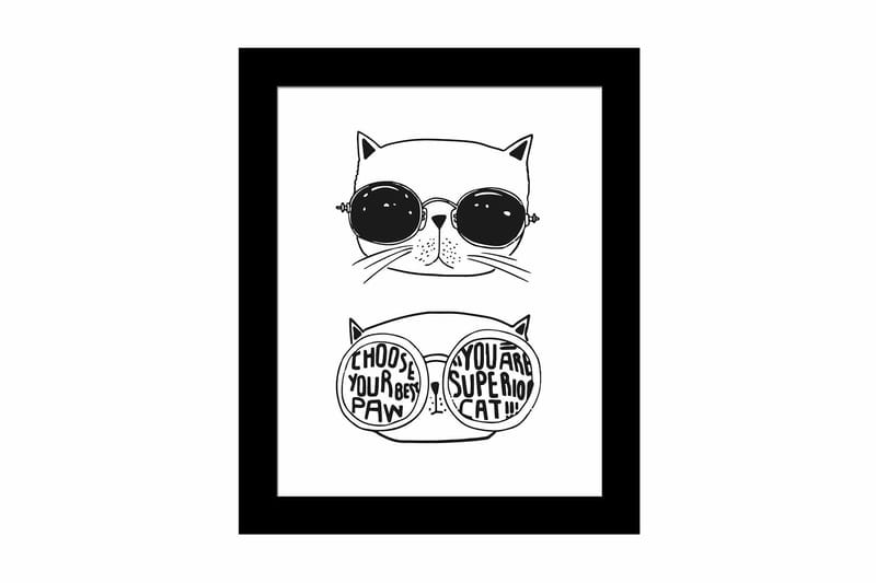 Taulu Animal kehyksellä Monivärinen, 23,5x28,5 cm