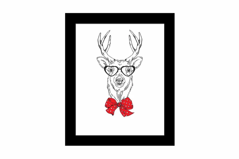 Taulu Animal kehyksellä Monivärinen, 23,5x28,5 cm