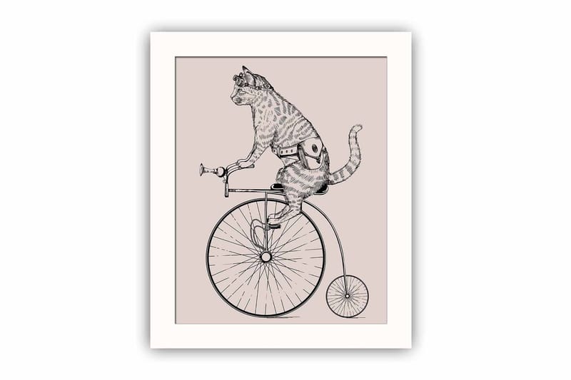 Taulu Animal kehyksellä Monivärinen, 23,5x28,5 cm