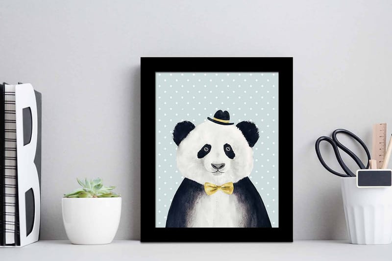 Taulu Animal kehyksellä Monivärinen - 23,5x28,5 cm - Sisustustuotteet - Taulu & taide