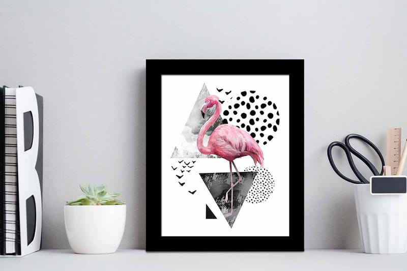 Taulu Animal kehyksellä Monivärinen - 23,5x28,5 cm - Sisustustuotteet - Taulu & taide