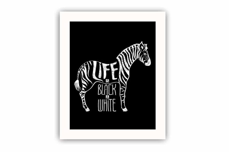 Taulu Animal kehyksellä Monivärinen, 23,5x28,5 cm