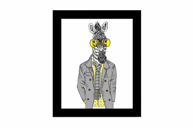 Taulu Animal kehyksellä Monivärinen, 23,5x28,5 cm