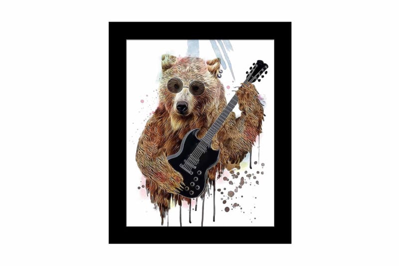 Taulu Animal kehyksellä Monivärinen, 23,5x28,5 cm