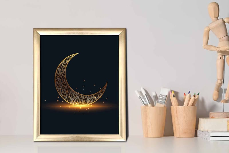 Taulu Astrology kehyksellä Monivärinen - 23,5x28,5 cm - Sisustustuotteet - Taulu & taide