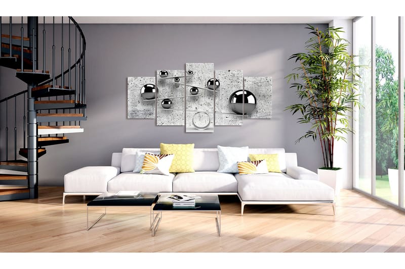 Taulu Balls And Concrete 5 Parts Wide 200x100 - Artgeist sp. z o. o. - Sisustustuotteet - Taulu & taide - Canvas-taulu
