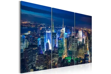 Taulu Bird´S Eye View Of New York City By Night 60x40 - Artgeist sp. z o. o. - Sisustustuotteet - Taulu & taide - Canvas-taulu