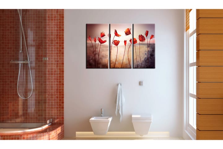 Taulu Bright red poppies 90x60 - Artgeist sp. z o. o. - Canvas-taulu - Seinäkoristeet