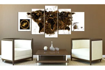 Taulu Brown Map 200x100 - Artgeist sp. z o. o. - Sisustustuotteet - Taulu & taide - Canvas-taulu