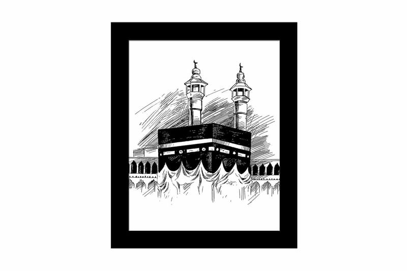 Taulu Building kehyksellä Monivärinen, 23,5x28,5 cm