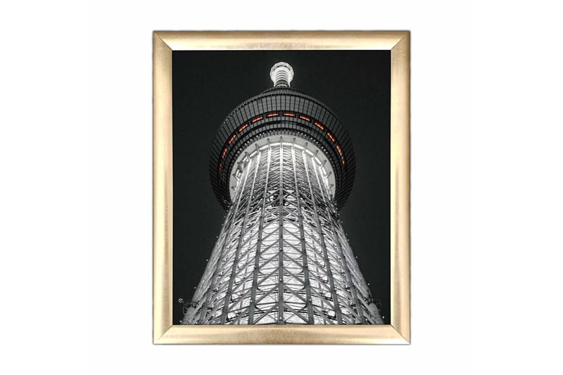 Taulu Building kehyksellä Monivärinen - 23,5x28,5 cm - Sisustustuotteet - Taulu & taide