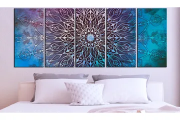 Taulu Center 5 Parts Narrow Blue 225x90 - Artgeist sp. z o. o. - Sisustustuotteet - Taulu & taide - Canvas-taulu