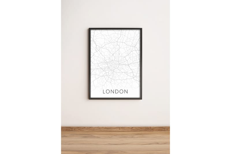 Taulu City kehyksellä Monivärinen - 36x51 cm - Sisustustuotteet - Taulu & taide