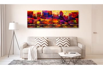 Taulu Colourful City Skyline 135x45 - Artgeist sp. z o. o. - Sisustustuotteet - Taulu & taide - Canvas-taulu