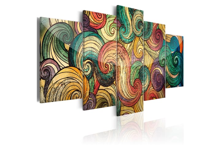 Taulu Colourful Waves 200x100 - Artgeist sp. z o. o. - Canvas-taulu - Seinäkoristeet