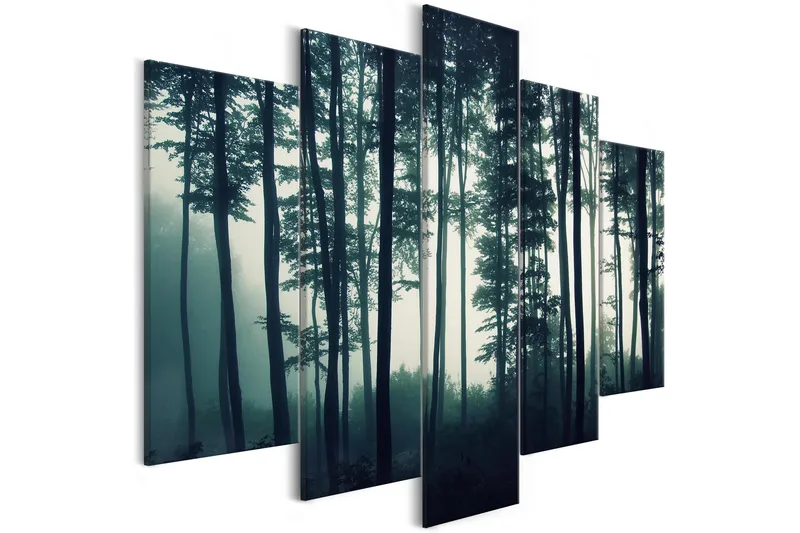 Taulu Dark Forest 5 Parts Wide 100x50, Artgeist sp. z o. o.