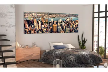 Taulu Flight Over New York 225x90 - Artgeist sp. z o. o. - Sisustustuotteet - Taulu & taide - Canvas-taulu