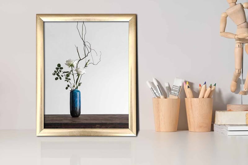 Taulu Floral kehyksellä Monivärinen - 23,5x28,5 cm - Sisustustuotteet - Taulu & taide