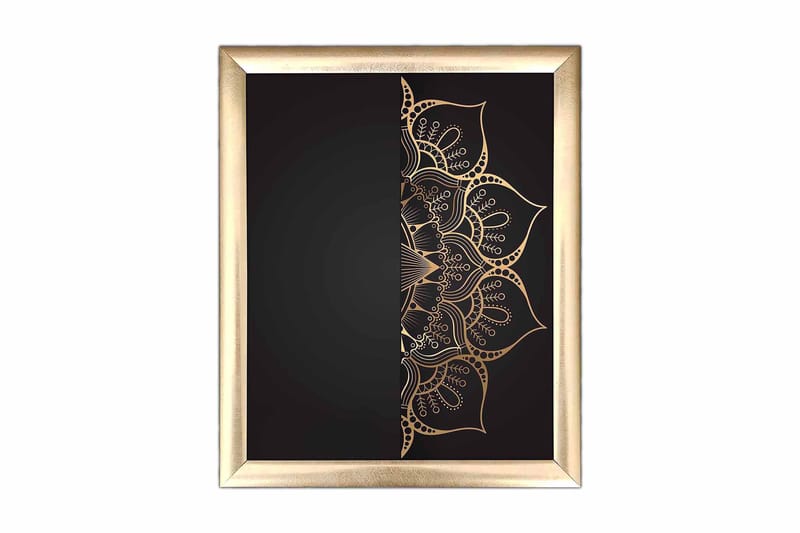 Taulu Floral kehyksellä Monivärinen, 23,5x28,5 cm