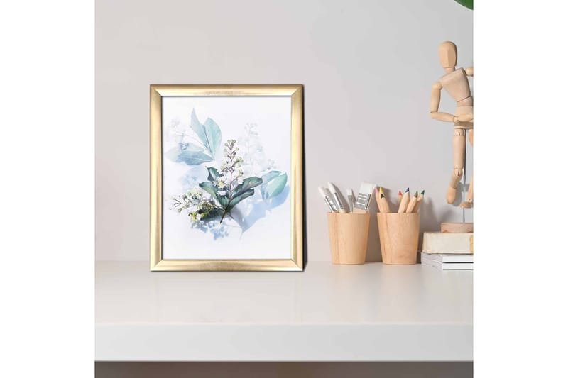 Taulu Floral kehyksellä Monivärinen - 23,5x28,5 cm - Sisustustuotteet - Taulu & taide
