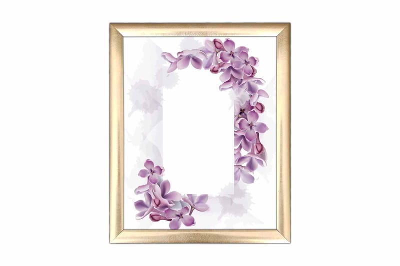 Taulu Floral kehyksellä Monivärinen - 23,5x28,5 cm - Sisustustuotteet - Taulu & taide