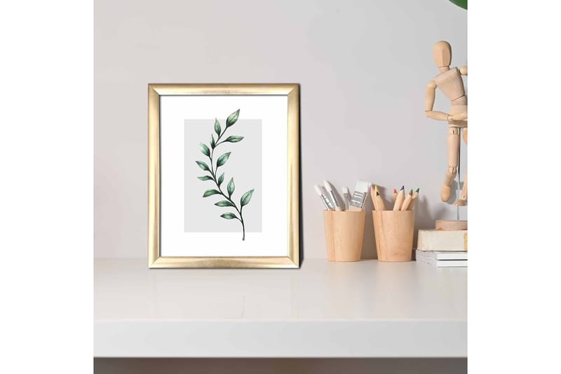 Taulu Floral kehyksellä Monivärinen - 23,5x28,5 cm - Sisustustuotteet - Taulu & taide