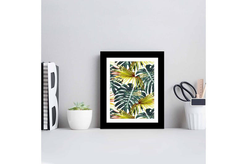 Taulu Floral kehyksellä Monivärinen - 23,5x28,5 cm - Sisustustuotteet - Taulu & taide
