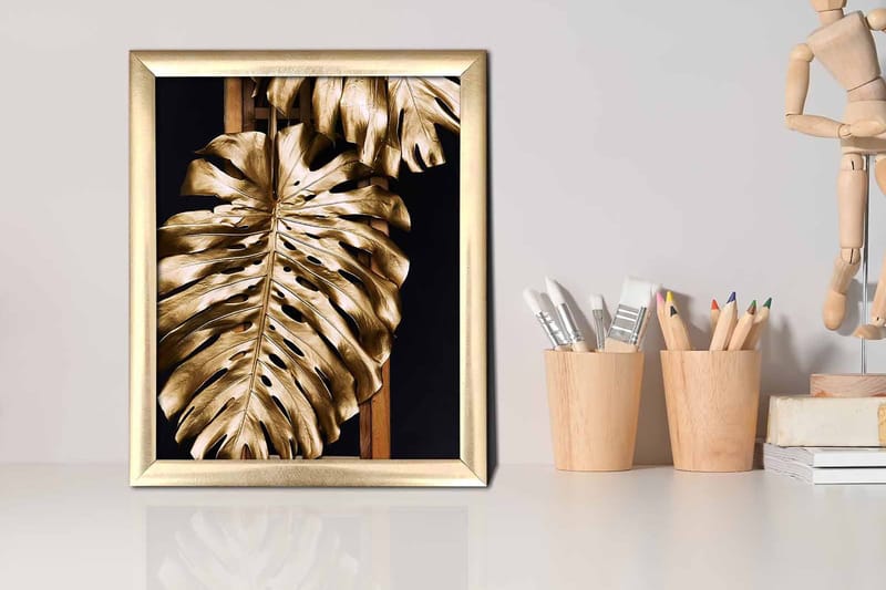 Taulu Floral kehyksellä Monivärinen - 23,5x28,5 cm - Sisustustuotteet - Taulu & taide