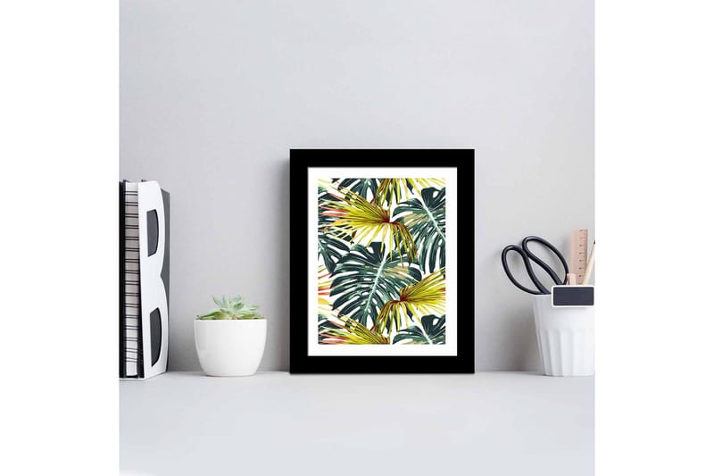 Taulu Floral kehyksellä Monivärinen - 23,5x28,5 cm - Sisustustuotteet - Taulu & taide
