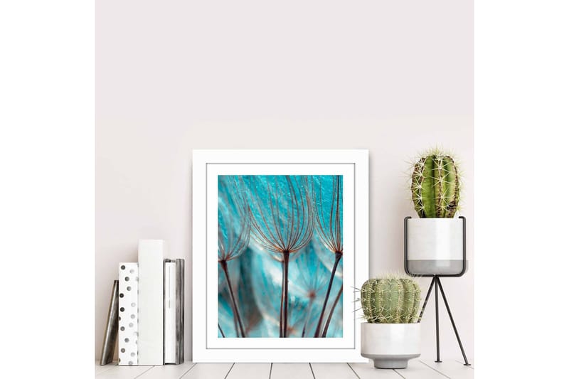 Taulu Floral kehyksellä Monivärinen - 23,5x28,5 cm - Sisustustuotteet - Taulu & taide