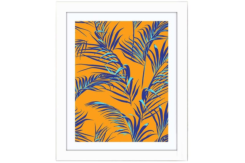 Taulu Floral kehyksellä Monivärinen - 23,5x28,5 cm - Sisustustuotteet - Taulu & taide