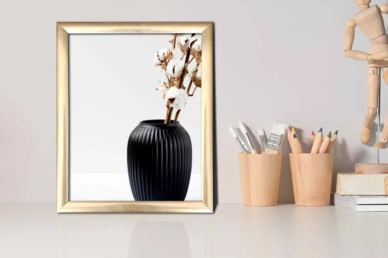 Taulu Floral kehyksellä Monivärinen - 23,5x28,5 cm - Sisustustuotteet - Taulu & taide